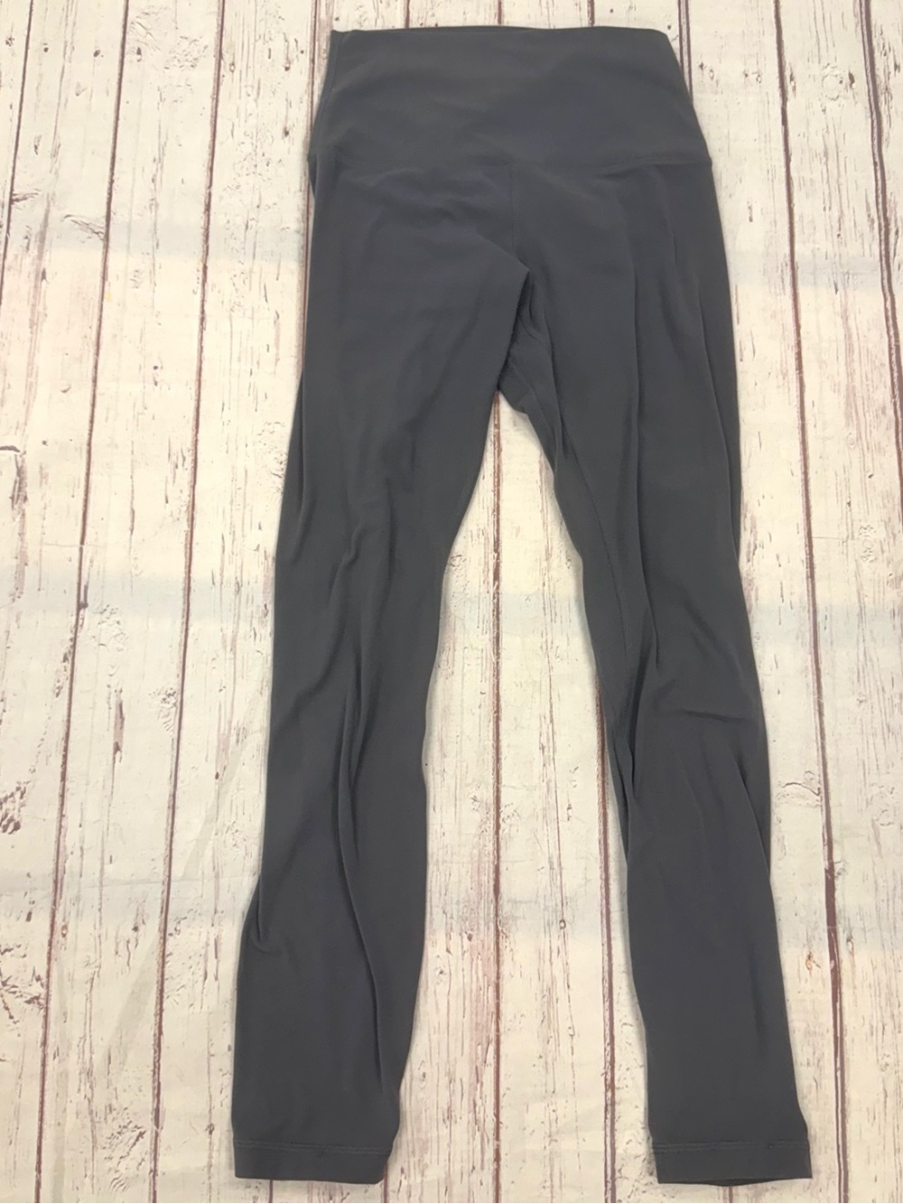 Lululemon Align Workout Gym Yoga Pilates Athletic Gray Cropped Leggings 4 Small